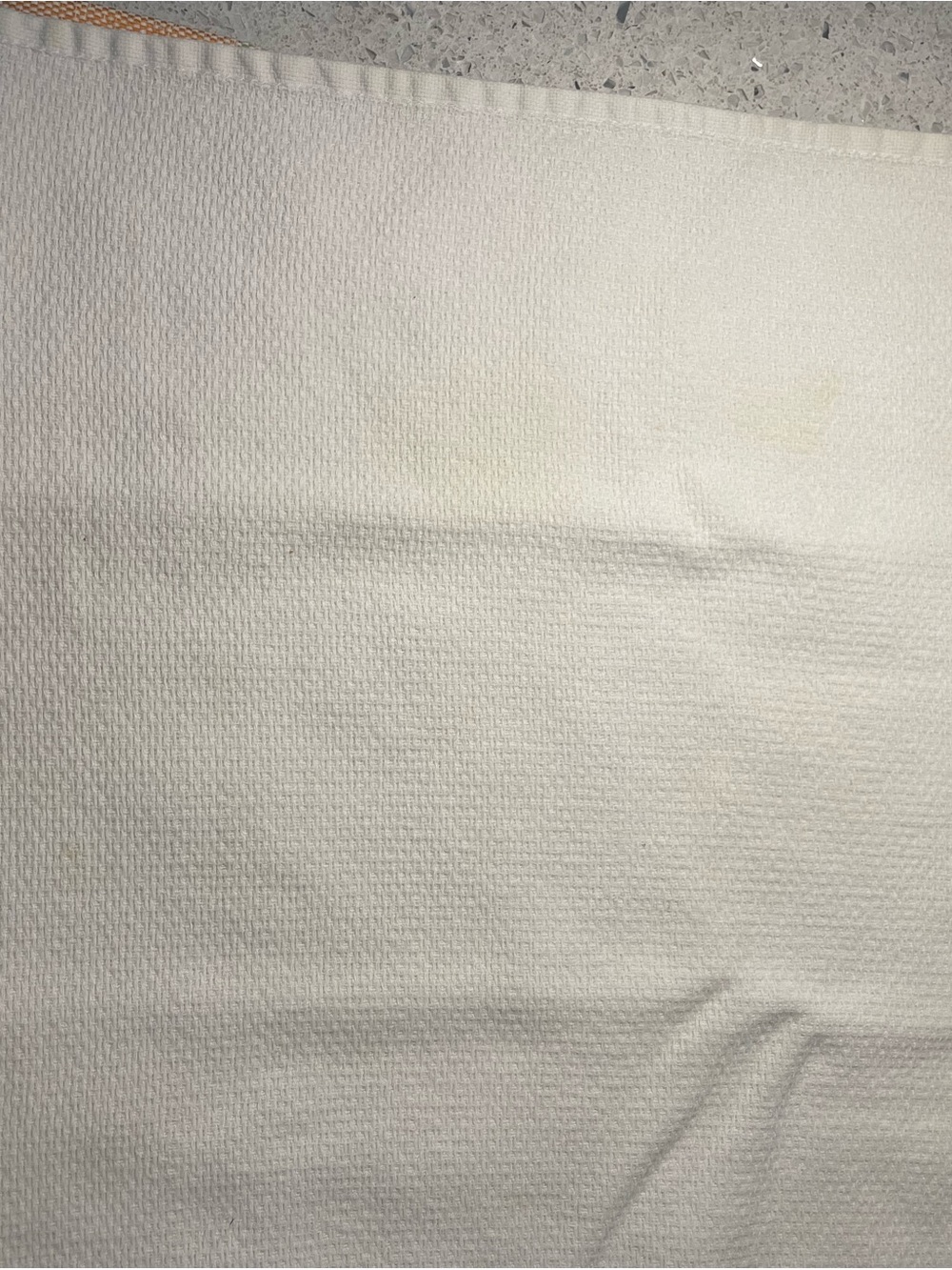 Vintage White Kitchen Towels with Embroidered Orange Citrus Border - Picture 7 of 10